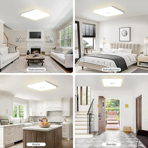 24W LED Ceiling Lights Modern Square Thin LED Ceiling lamp 2050lm Natural White