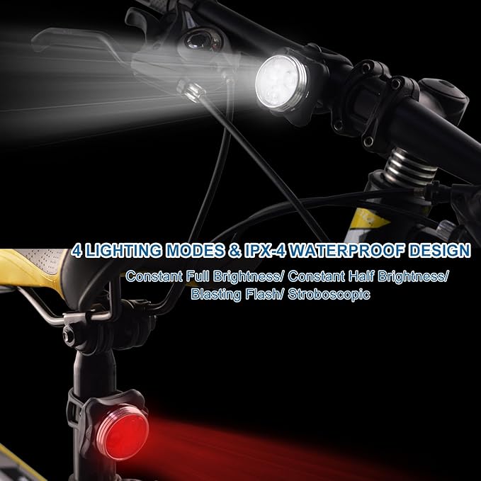 Buy LED USB Rechargeable Bike light Set In UK - Shop Now!