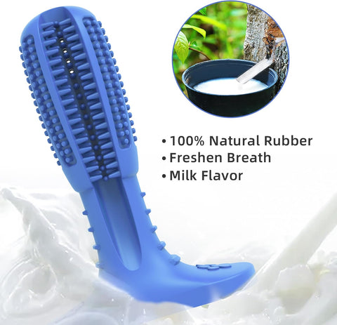 HETOO Dog Chew Toothbrush Toy Natural Rubber Dental Stick