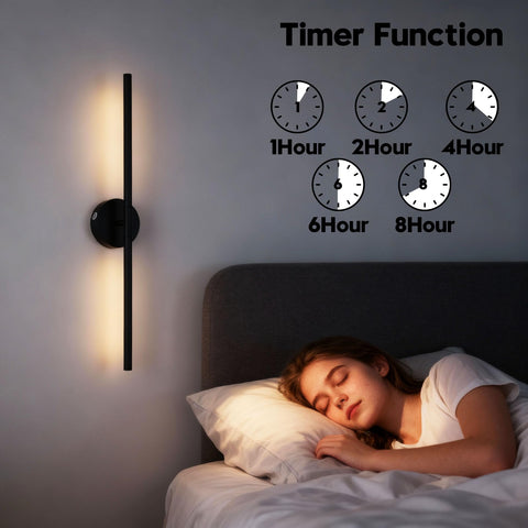 Battery Operated Wall Sconces, 2 Pack 8000mAh Rechargeable Wall Lights, 3000K-6000K Dimmable Wireless Wall Light with Remote Control, 70CM Gold Wall Lamp for Living Room Bedroom Hallway