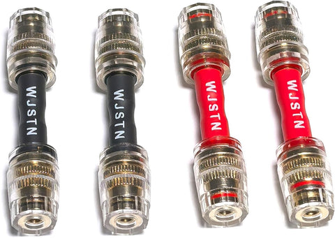 4 Pack 4mm Banana Plug Adapter Audio Cable Coupler