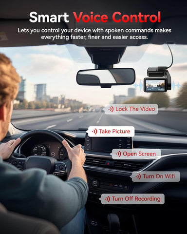 REDTIGER A4 4K Front and Rear Dash Cam with GPS & WiFi