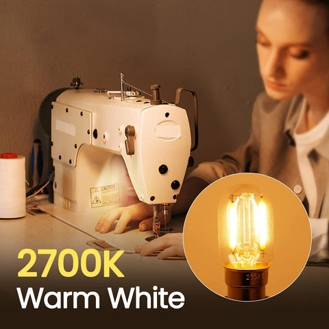 DoRight 2W LED T22 B15 Mini Bulb Warm White 2700K (2 Pack)