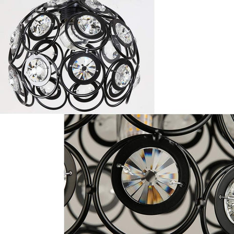 Modern Gold Ceiling Light – Stylish Round Metal Shade

