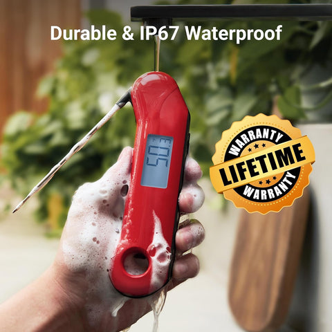 ThermoMaven F1 Turbo Red Meat Thermometer – 0.5s Instant Read, IP67 Waterproof