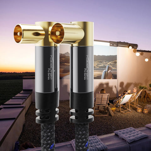 KabelDirekt – 4K TV Aerial Cable, Coaxial Cable, 90° Angled – 7.5m – Digital & Analogue – Available in 0.5-20m (Angled Plug/Socket, DVB-C/DVB-T/DVB-S, black)