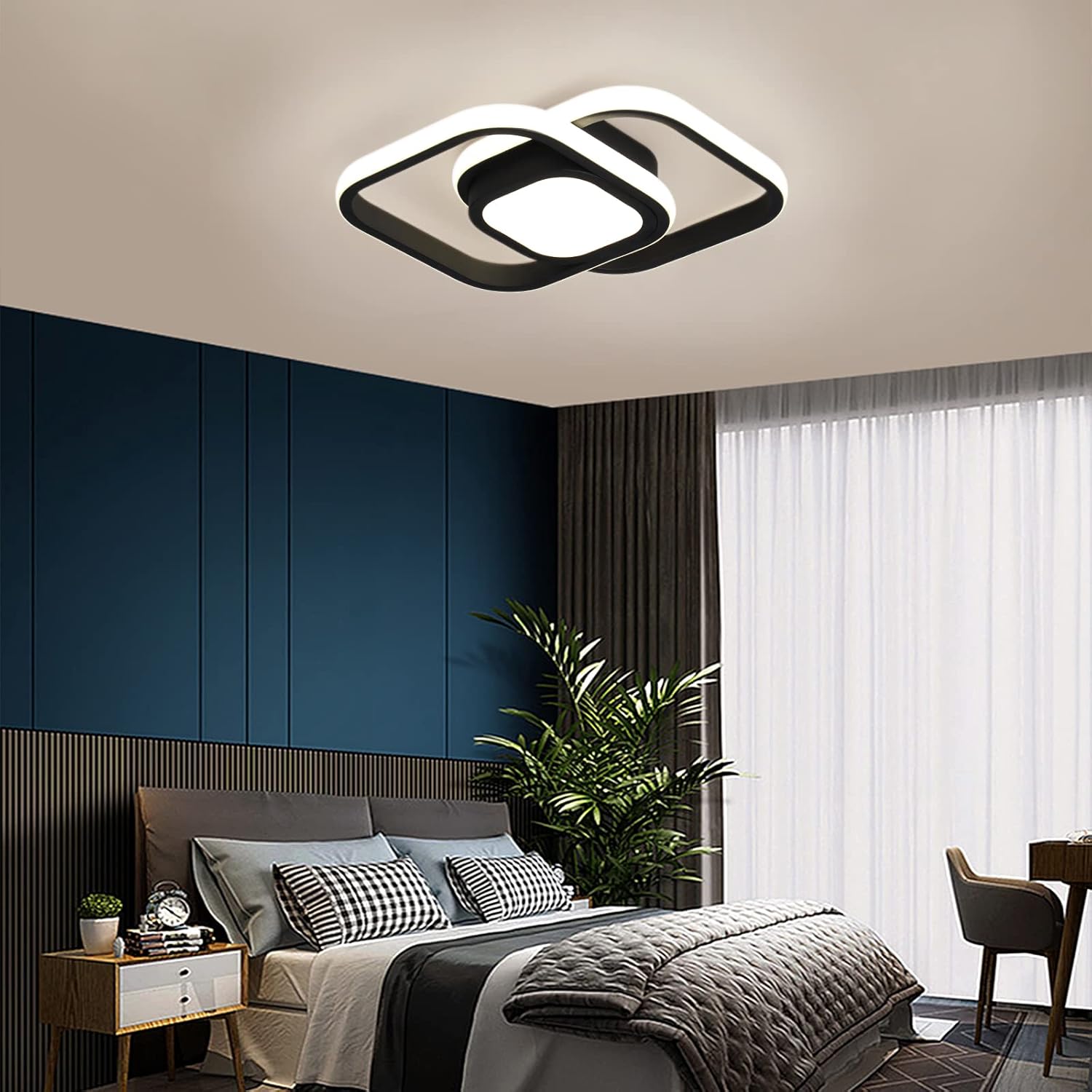 modern 3D ceiling light for bedroom