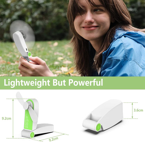 Mini Handheld Fan Foldable USB Rechargeable 2 Speed