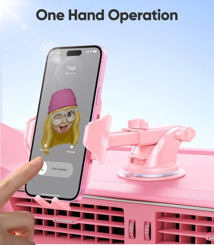 Rally Racing-Grade 3-in-1 Car Phone Holder Pink