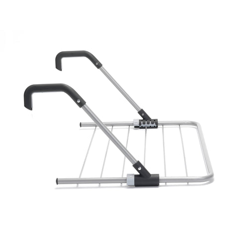 Brabantia Hanging Drying Rack, 4.5m Clothes Line, Adjustable Arms with Smart Lock, Foldable Indoor Door-Mounted Airer, White