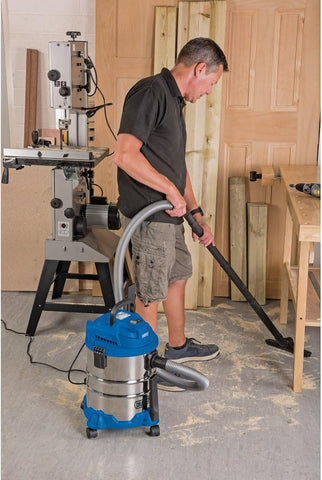 Draper 1250W Blue 20L Wet & Dry Vacuum Cleaner with Blower