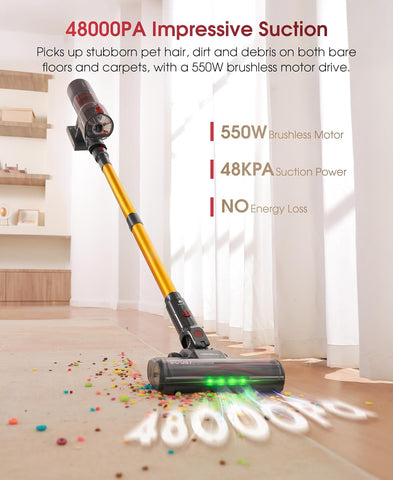 UNINELL HOME 550W Cordless Stick Vacuum Cleaner
