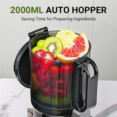 Automatic Cold Press Juicer 250W 145MM Wide Chute 2L Capacity Grey