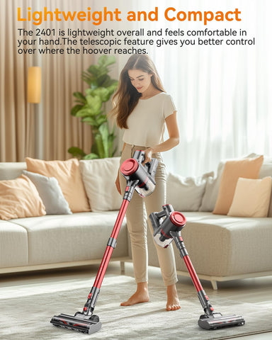 OLAYMEY 7-in-1 Cordless Stick Vacuum Cleaner, 45KPA Powerful Suction, 50Mins Runtime, Lightweight Handheld for Pet Hair & Carpets