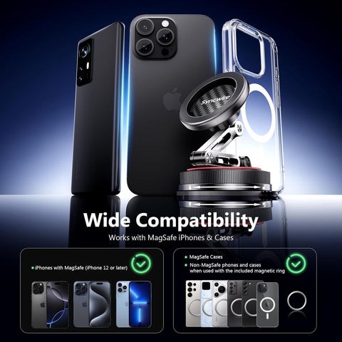 SYNCWIRE MagSafe Car Mount 3-Axis Magnetic Phone Holder