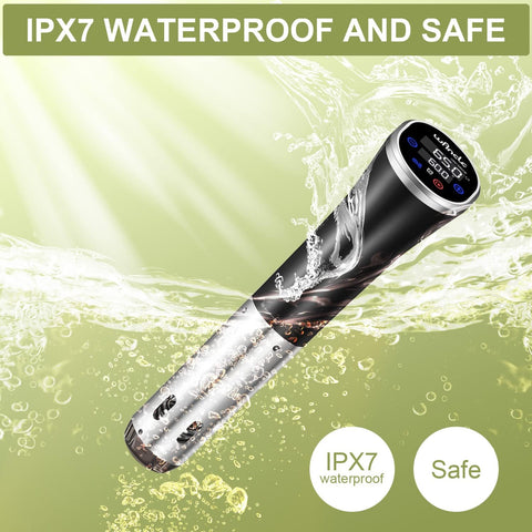 Wancle Sous Vide Precision Cooker 1100W IPX7 Waterproof Immersion Circulator – Black