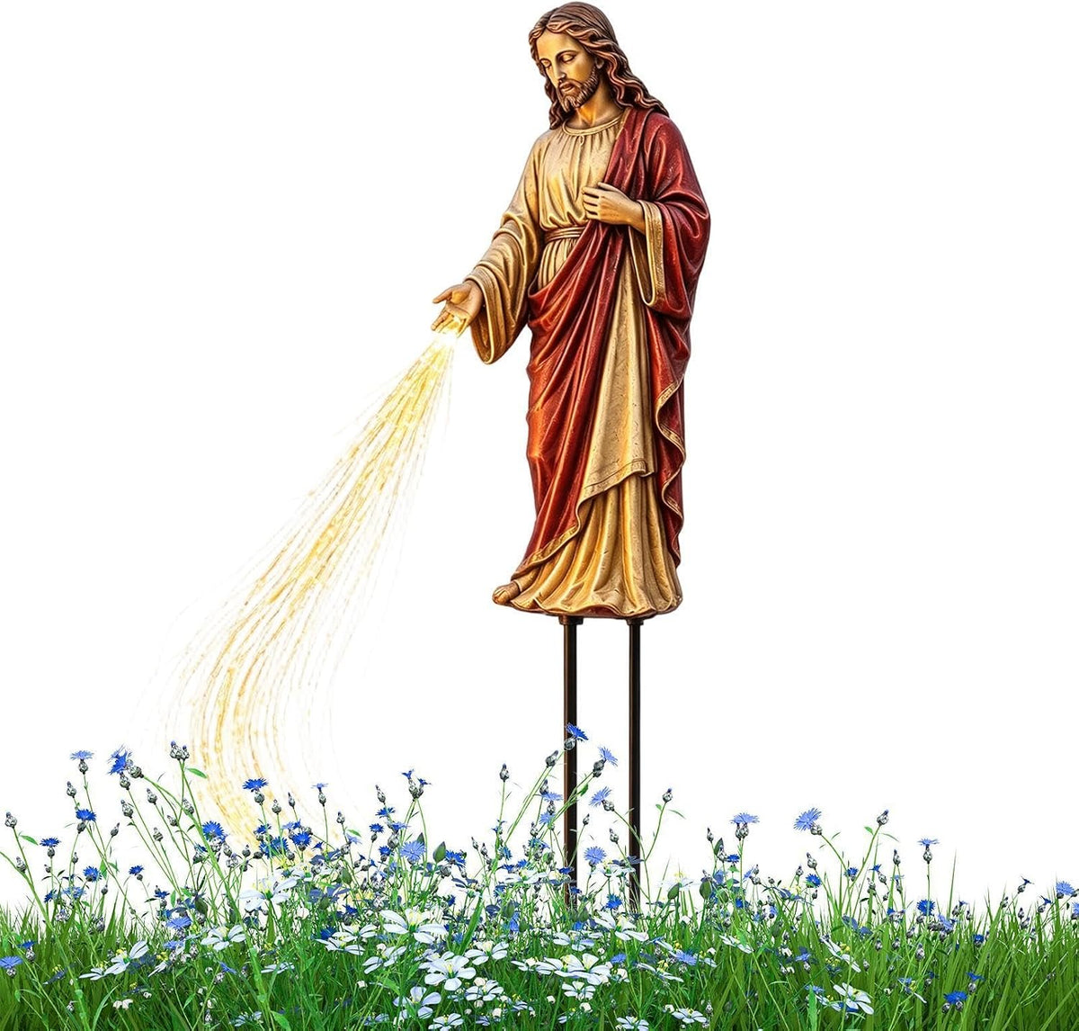 Christmas Solar Lights Outdoor Solar Cascading Religious Ornament