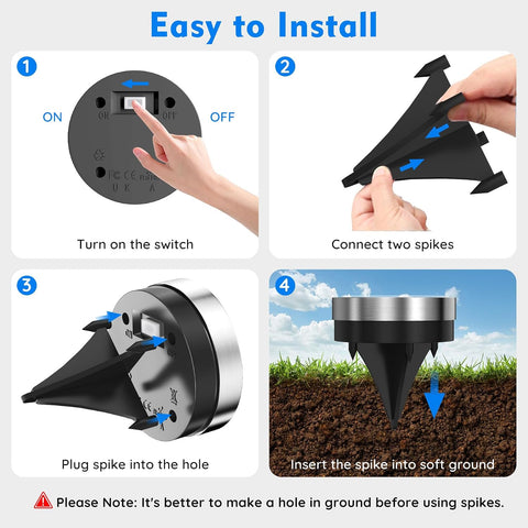 Solar Lights Outdoor Garden, 12 Pack 8 LED Solar Ground Lights Warm White, IP65 Waterproof Ground Disk Lighting, Garden Solar Floor Light for Pathway Lawn Yard Patio Landscape Walkway