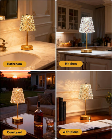 Rechargeable Cordless Table Lamp with 5200mAh Battery – Touch Dimmable LED Bedside Lamp with 3 Colour Options for Bedroom & Living Room
