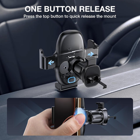 Miracase 2nd Generation Car Phone Holder – Universal Air Vent Mount with 360° Rotation and One-Hand Use