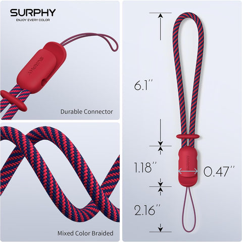 SURPHY Adjustable Wrist Strap Lanyard – 2 Pack