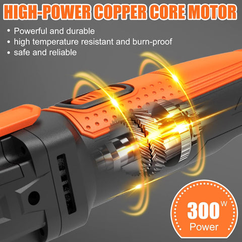 300W Oscillating Multi Tool Kit with 24pcs Accessories – 6 Speed Corded Electric Cutting, Sanding & Polishing Tool UK
