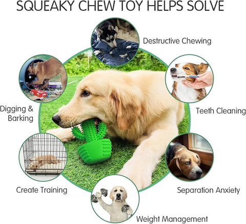 HETOO Dog Chew Toy Cactus for Aggressive Chewers