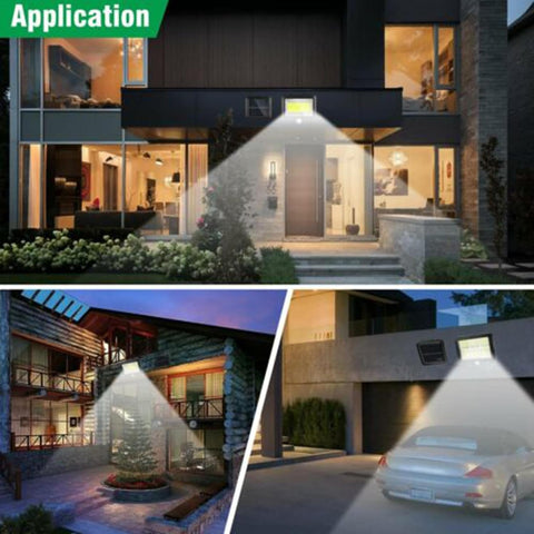 Weatherproof solar wall light for gardens


