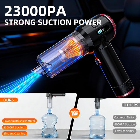 Handheld Vacuum Cleaner Black Rose, 23000Pa Cordless Car & Home