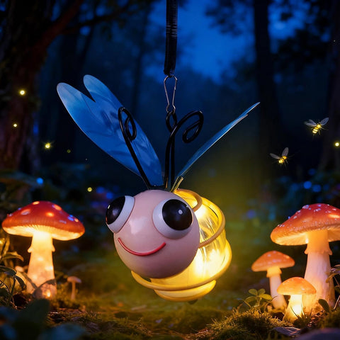 Solar Bee Lights Outdoor Weatherproof Waterproof Cute Metal