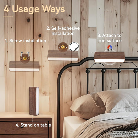 2 Pack Rechargeable Magnetic Wall Lights 360° Rotatable