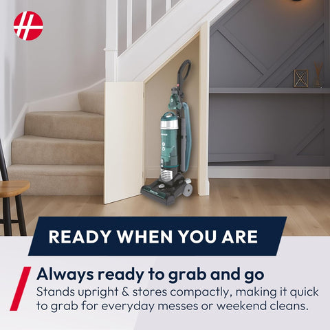 Hoover Breeze Evo Pets Upright Vacuum Cleaner Black/Turquoise 850W