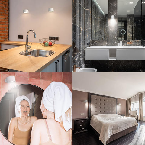 LED Wall Lights with USB Charging Port 1 Pcs Reading Light, Dimmable Touch Control 3 Brightness Levels Wall Spotlights 360 Free Rotation Bedside Sconce Lamp for Bedroom White