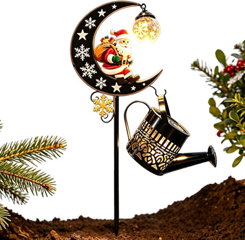 Solar Christmas Lights Warm Glow Waterproof Festive Garden Decor