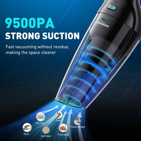 Cordless Handheld Vacuum Cleaner 9500PA – Lightweight & Rechargeable