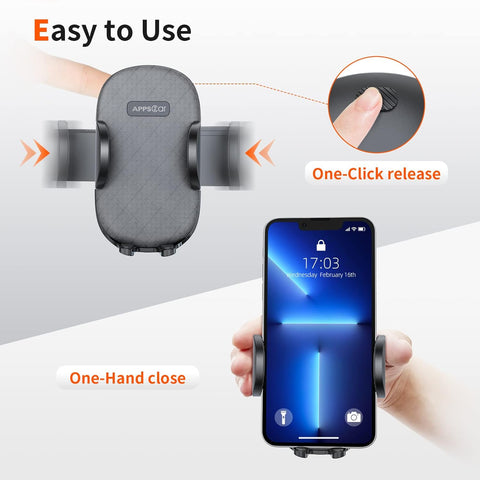 Gooseneck Car Phone Holder with Adjustable Suction Mount