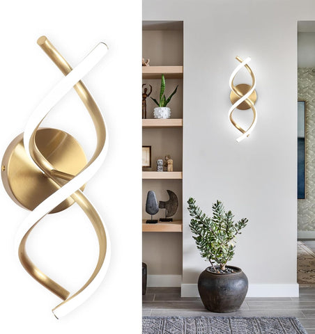modern gold LED wall light

