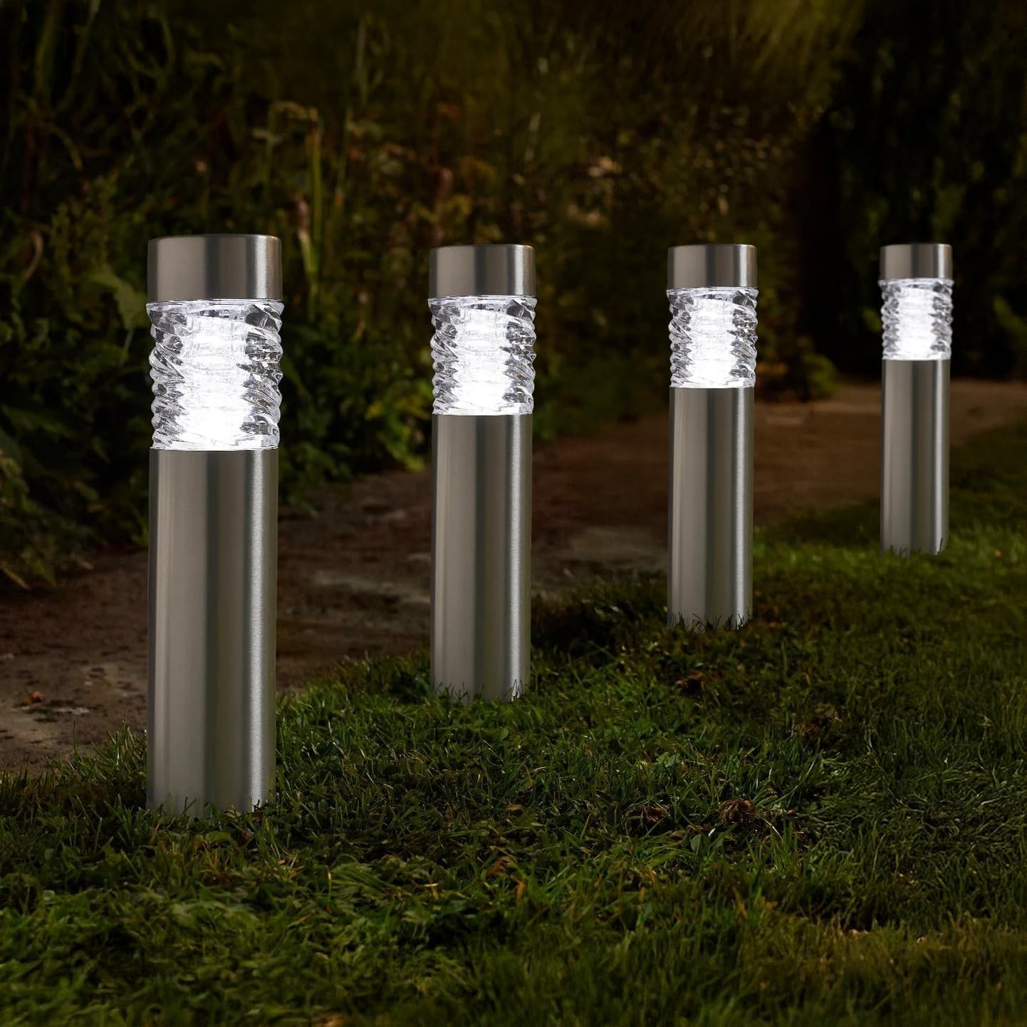 Luxform Lighting Lismore Post Light in Stainless Steel