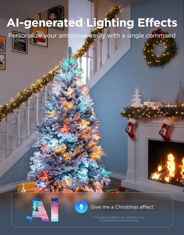 Christmas String Lights 30M RGBWIC 300 LEDs with App & Music Sync Green