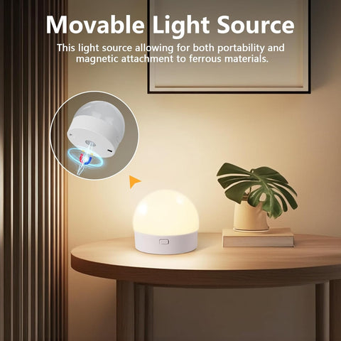 Wall Light LED Indoor - Black Wall Sconce Indoor USB Rechargeable 1.5W 3000K 4000K 6000K Brightness Adjustable - Modern Wall Lamp for Living Room Bedroom Stairs Hallway