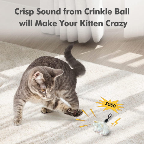 GlodenSun 3in1 Cat Toy Replacement Attachments 7PCS