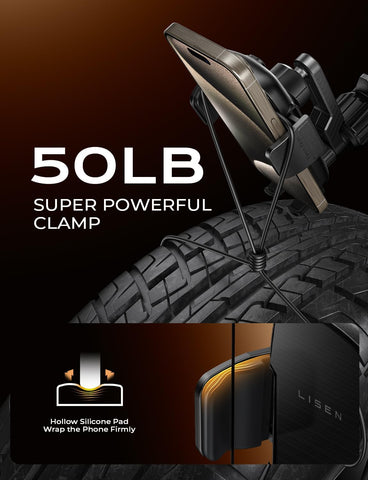 LISEN Phone Holder for Cars – 360° Adjustable Long Arm Air Vent Mount, Universal Car Phone Holder for iPhone & Samsung, Pink