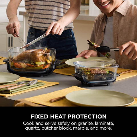 CRISPi 3.8L Portable Air Fryer 4-in-1 | Air Fry, Roast, Keep Warm & Recrisp | Compact Space-Saving Design | 1700W | Stone