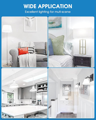 EvaStary 100W Bayonet Light Bulbs, 13W B22 LED Bayonet Bulbs Daylight White 6000K, BC A60 GLS Frosted Energy Saving Light Bulbs Bayonet, Non-dimmable, 4 Pack [Energy Class F]