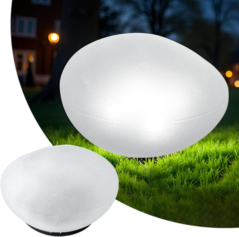 Garden Solar Lights Cracked Glass Ball Decorative Solar Globe Lights Outdoor Landscape Lights Waterproof LED Solar Patio Lights for Pathway Walkway Garden Yard Lawn Decoration (4 Pcs, 3.9 Inch)