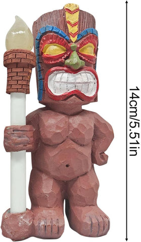 Hawaii Statue, Solar Lantern Decor, Garden Figurine