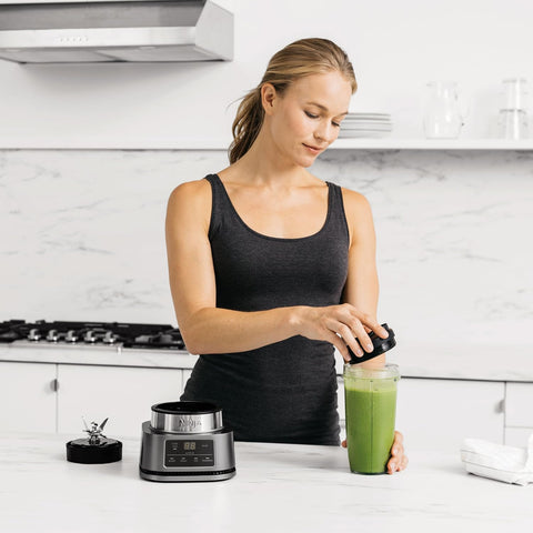 Foodi Power Nutri Blender 2-in-1 | 1100W Smoothie & Frozen Drink Maker – Silver