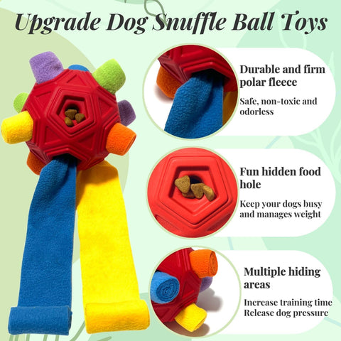 Snuffle Ball Dog Puzzle Toy Treat Dispenser