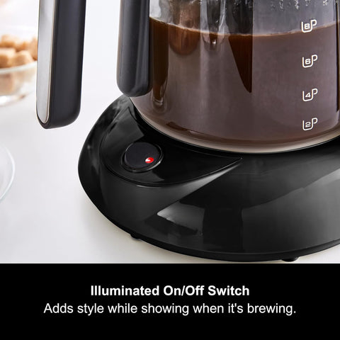 10 Cup Filter Coffee Machine with Pour Over Technology, Fast Brew, Anti-Drip, Keep Warm Function, Reusable Filter, Aroma Blender, Grey & Stainless Steel Finish