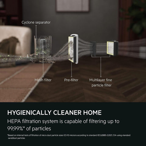 AEG ANIMAL 5000 Bagless Vacuum Cleaner, 3L, Compact, 78dB, 8.5m Action Radius, High Filtration, Multi-Surface, Dark Red